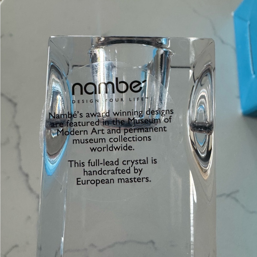 Nambé Crystal Reveal Candlestick Pair (8”) - Picture 7 of 7